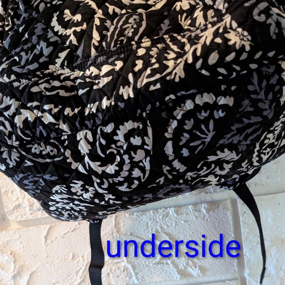Vera Bradley Travel Set Essential Backpack & Hanging Travel Bag Paisley Noir - Picture 10 of 13